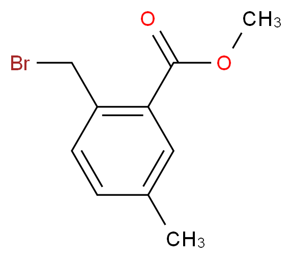 METHYL 2-(BROMOMETHYL)-5-METHYLBENZOATE_分子结构_CAS_)