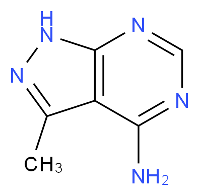 3-methyl-1H-pyrazolo[3,4-d]pyrimidin-4-amine_分子结构_CAS_5399-44-0)