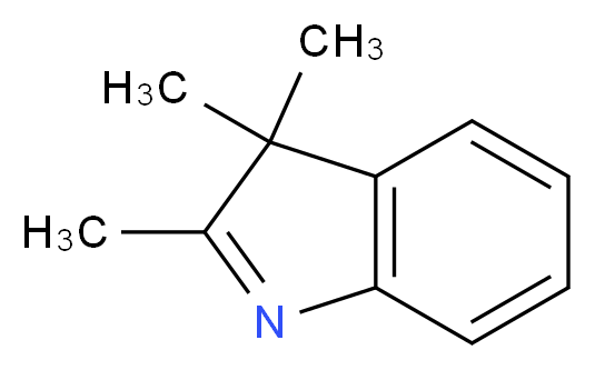 2,3,3-Trimethylindolenine_分子结构_CAS_1640-39-7)