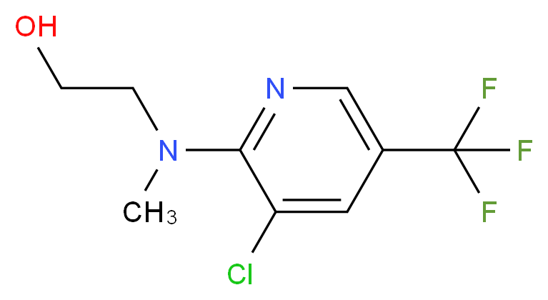 2-[[3-Chloro-5-(trifluoromethyl)-2-pyridinyl]-(methyl)amino]-1-ethanol_分子结构_CAS_263387-09-3)