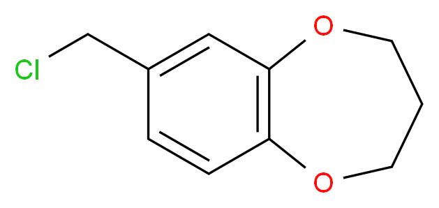 7-(chloromethyl)-3,4-dihydro-2H-1,5-benzodioxepine_分子结构_CAS_67869-70-9