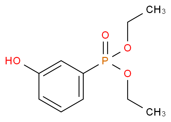 Diethyl (3-hydroxyphenyl)phosphonate 98%_分子结构_CAS_33733-32-3)