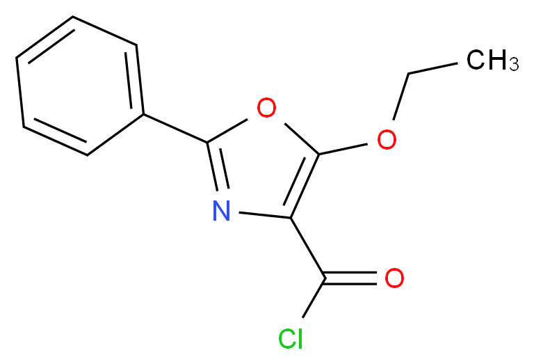 5-ETHOXY-2-PHENYLOXAZOLE-4-CARBONYL CHLORIDE_分子结构_CAS_54644-14-3)