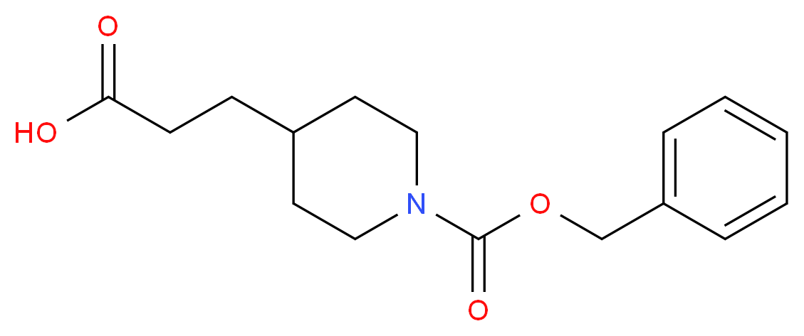 3-{1-[(benzyloxy)carbonyl]piperidin-4-yl}propanoic acid_分子结构_CAS_63845-33-0