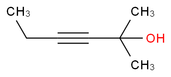 2-methylhex-3-yn-2-ol_分子结构_CAS_5075-33-2