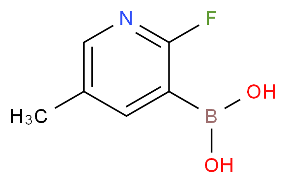 (2-fluoro-5-methylpyridin-3-yl)boronic acid_分子结构_CAS_1072952-45-4