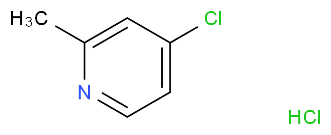 4-chloro-2-methylpyridine hydrochloride_分子结构_CAS_41753-34-8