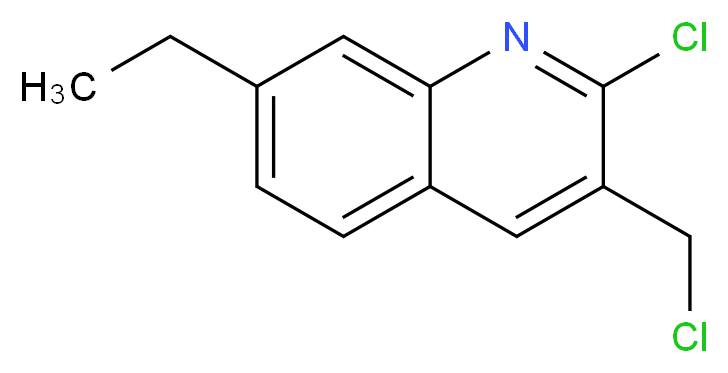 2-CHLORO-3-CHLOROMETHYL-7-ETHYLQUINOLINE_分子结构_CAS_948291-32-5)