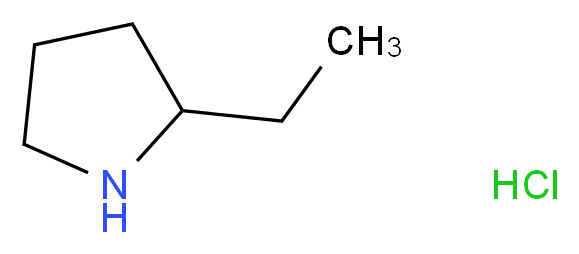 2-Ethylpyrrolidine hydrochloride_分子结构_CAS_1003-28-7)