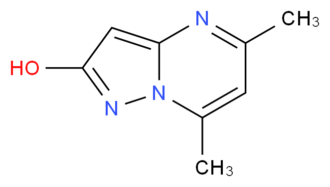 5,7-dimethylpyrazolo[1,5-a]pyrimidin-2-ol_分子结构_CAS_26911-66-0)