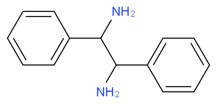 1,2-diphenylethane-1,2-diamine_分子结构_CAS_5700-60-7