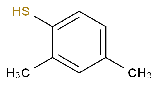 2,4-dimethylbenzene-1-thiol_分子结构_CAS_13616-82-5