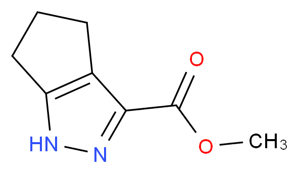 methyl 1H,4H,5H,6H-cyclopenta[c]pyrazole-3-carboxylate_分子结构_CAS_69631-56-7