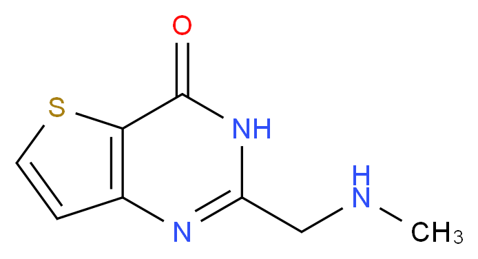 2-[(methylamino)methyl]-3H,4H-thieno[3,2-d]pyrimidin-4-one_分子结构_CAS_923216-51-7