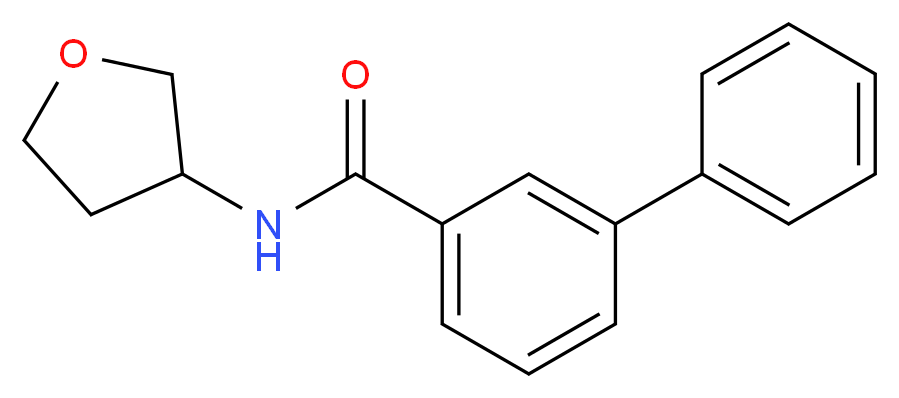 N-(tetrahydrofuran-3-yl)biphenyl-3-carboxamide_分子结构_CAS_)