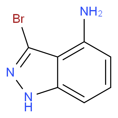 3-Bromo-1H-indazol-4-amine_分子结构_CAS_885521-25-5)