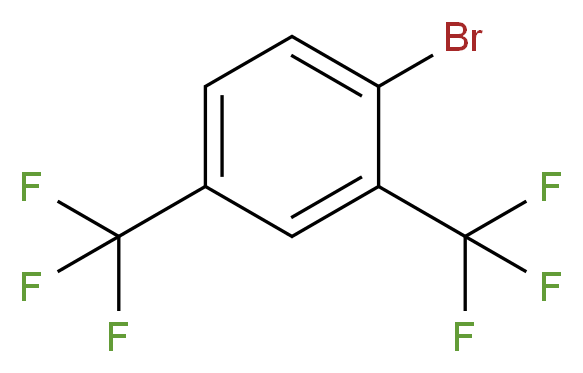 1-Bromo-2,4-bis(trifluoromethyl)benzene_分子结构_CAS_327-75-3)