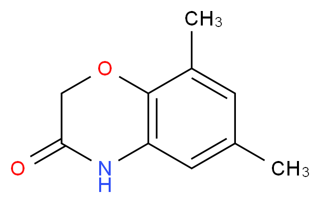 2H-1,4-BENZOXAZIN-3(4H)-ONE, 6,8-DIMETHYL_分子结构_CAS_6239/1/6)