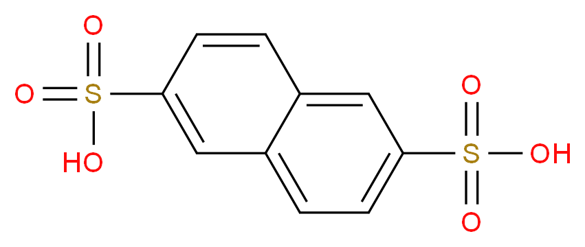 Naphthalene-2,6-disulfonic acid_分子结构_CAS_581-75-9)