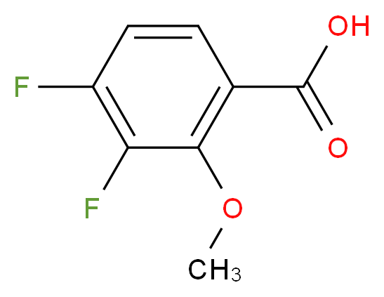 3,4-difluoro-2-methoxybenzoic acid_分子结构_CAS_875664-52-1