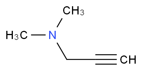 1-二甲基胺-2-丙炔_分子结构_CAS_7223-38-3)