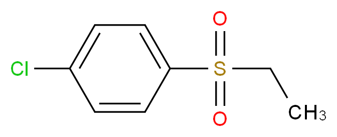 1-chloro-4-(ethanesulfonyl)benzene_分子结构_CAS_7205-80-3