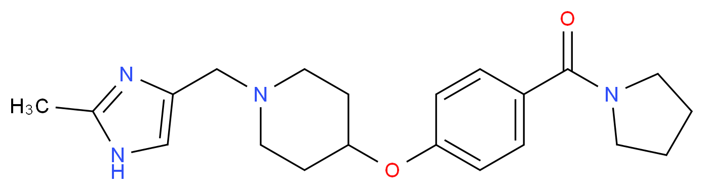 1-[(2-methyl-1H-imidazol-4-yl)methyl]-4-[4-(1-pyrrolidinylcarbonyl)phenoxy]piperidine_分子结构_CAS_)