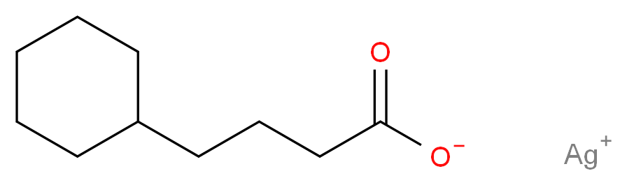 silver(1+) ion 4-cyclohexylbutanoate_分子结构_CAS_62638-04-4