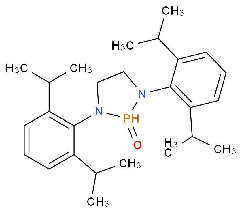 1,3-双-(2,6-二异丙基苯基)-[1,3,2]二氮杂磷啶 2-氧化物_分子结构_CAS_854929-36-5)