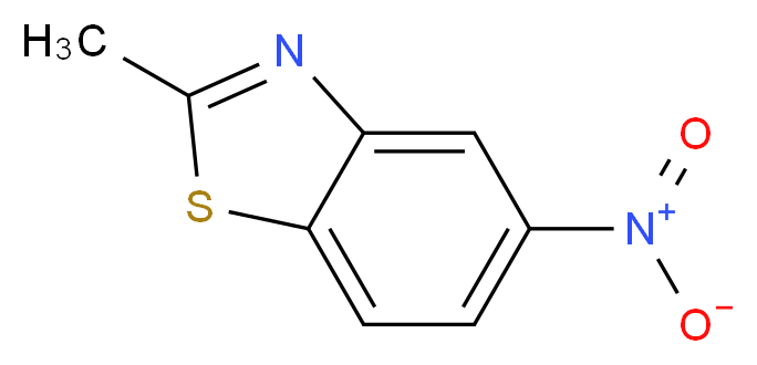 2-methyl-5-nitro-1,3-benzothiazole_分子结构_CAS_2941-66-4