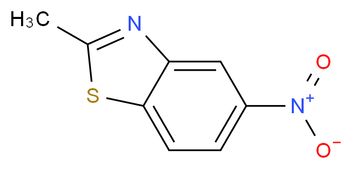 2-甲基-5-硝基苯并噻唑_分子结构_CAS_2941-66-4)