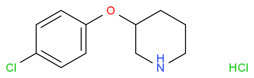 3-(4-Chlorophenoxy)piperidine hydrochloride_分子结构_CAS_)