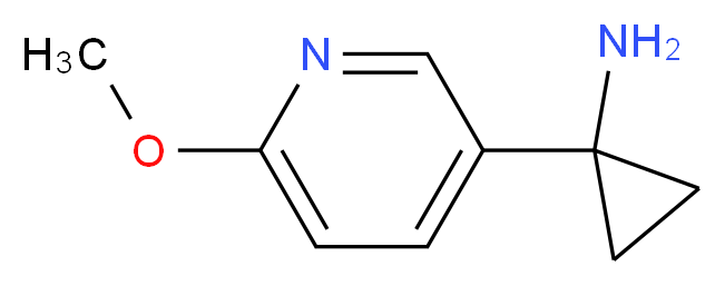 1-(6-Methoxypyridin-3-yl)cyclopropanamine_分子结构_CAS_1060806-98-5)