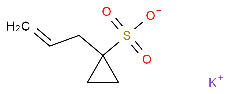 1-Allylcyclopropanesulfonic Acid Potassium Salt_分子结构_CAS_923032-57-9)
