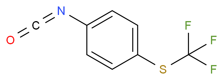 1-isocyanato-4-[(trifluoromethyl)sulfanyl]benzene_分子结构_CAS_24032-84-6