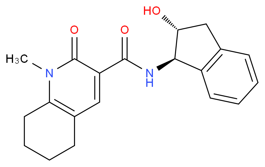 N-[(1R,2R)-2-hydroxy-2,3-dihydro-1H-inden-1-yl]-1-methyl-2-oxo-1,2,5,6,7,8-hexahydroquinoline-3-carboxamide_分子结构_CAS_)