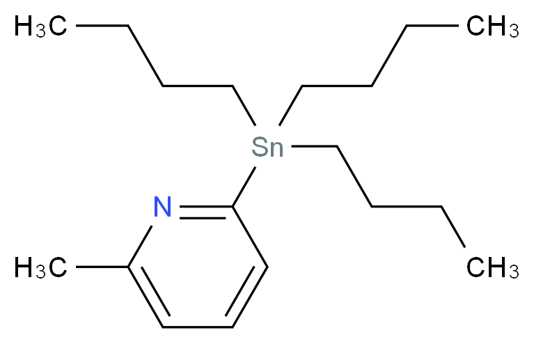 6-Methyl-2-(tributylstannyl)pyridine_分子结构_CAS_259807-95-9)