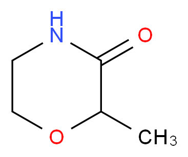 2-METHYLMORPHOLIN-3-ONE_分子结构_CAS_13882-80-9)