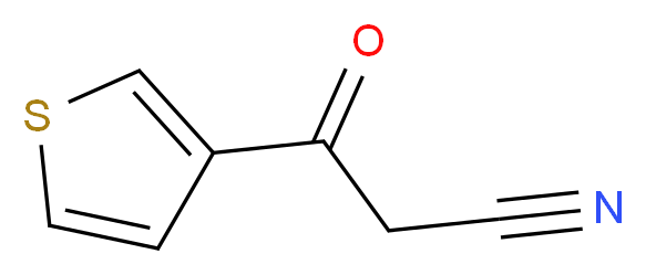 3-oxo-3-(thiophen-3-yl)propanenitrile_分子结构_CAS_69879-30-7