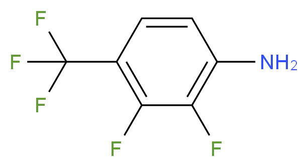 2,3-difluoro-4-(trifluoromethyl)aniline_分子结构_CAS_123950-46-9