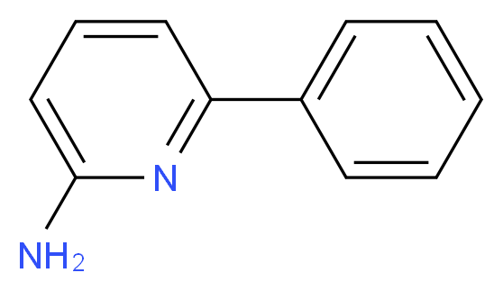 2-Amino-6-phenylpyridine_分子结构_CAS_39774-25-9)