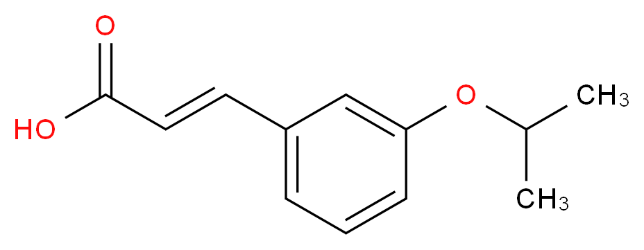 (E)-3-(3-isopropoxyphenyl)acrylic acid_分子结构_CAS_)