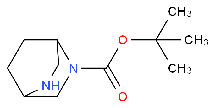 2,5-DIAZA-BICYCLO[2.2.2]OCTANE-2-CARBOXYLIC ACID TERT-BUTYL ESTER_分子结构_CAS_858671-91-7)