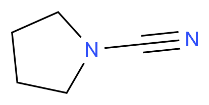 pyrrolidine-1-carbonitrile_分子结构_CAS_1530-88-7