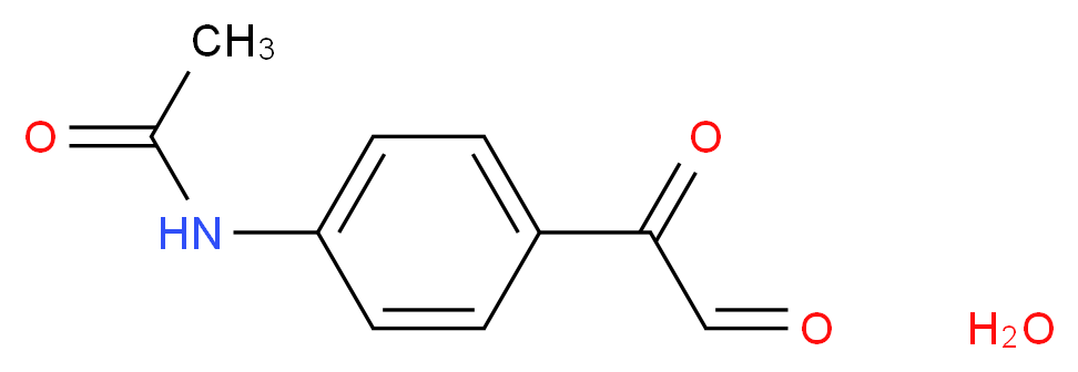 4-Acetamidophenylglyoxal hydrate_分子结构_CAS_16267-10-0)