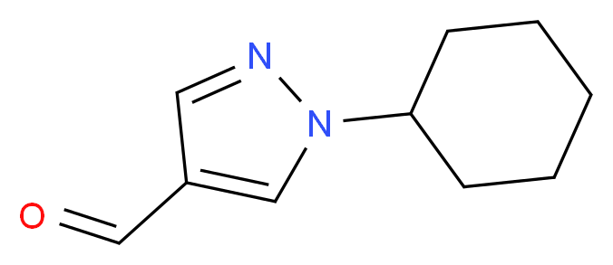 1-cyclohexyl-1H-pyrazole-4-carbaldehyde_分子结构_CAS_957312-98-0