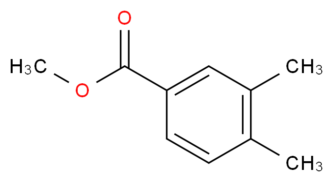 methyl 3,4-dimethylbenzoate_分子结构_CAS_38404-42-1