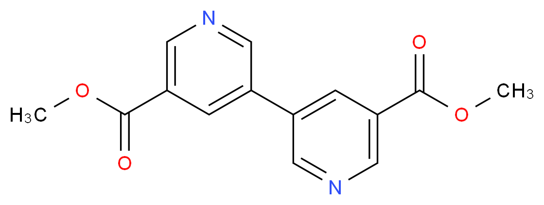 Dimethyl 5,5'-bipyridine-3,3'-dicarboxylate 97%_分子结构_CAS_128612-43-1)