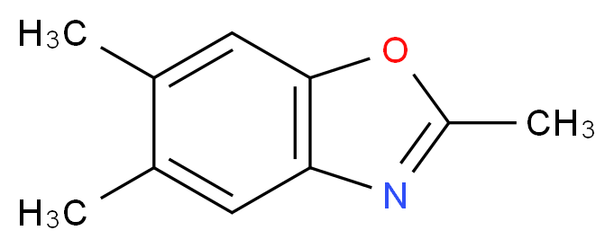 2,5,6-TRIMETHYLBENZOXAZOLE_分子结构_CAS_19219-98-8)