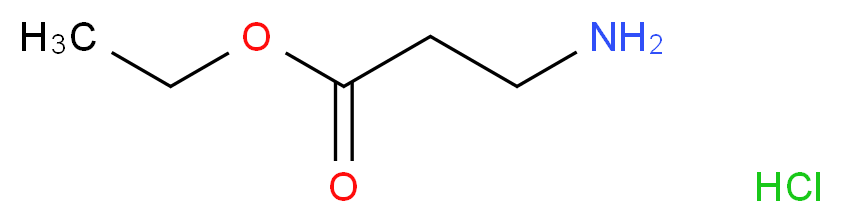 ethyl 3-aminopropanoate hydrochloride_分子结构_CAS_4244-84-2